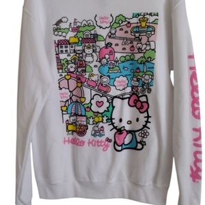 Hello Kitty White and Pink Sweater